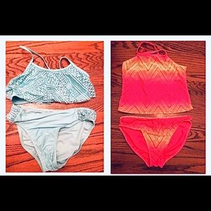 2 Girls Size 14 Swimsuits